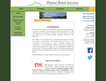 Tablet Screenshot of plumasruralservices.org